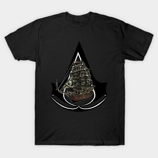 Black Flag legendary Ship T-Shirt